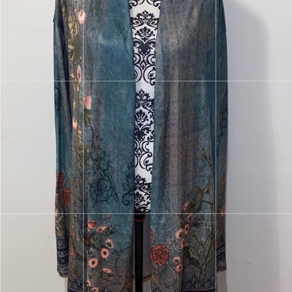 Floral Open-Front Women's Cardigan One Size Fits All